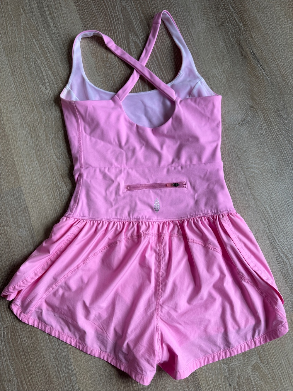 FP Movement by Free People righteous runsie romper onesie XS summer lovin pink - Picture 3 of 6